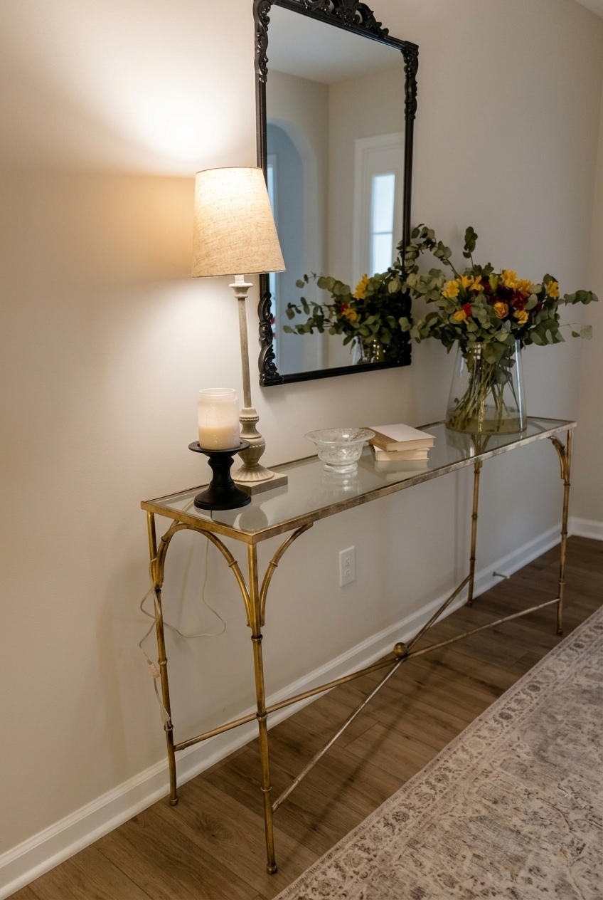 Curating Harmony With A 63 Inch Wood Console Table