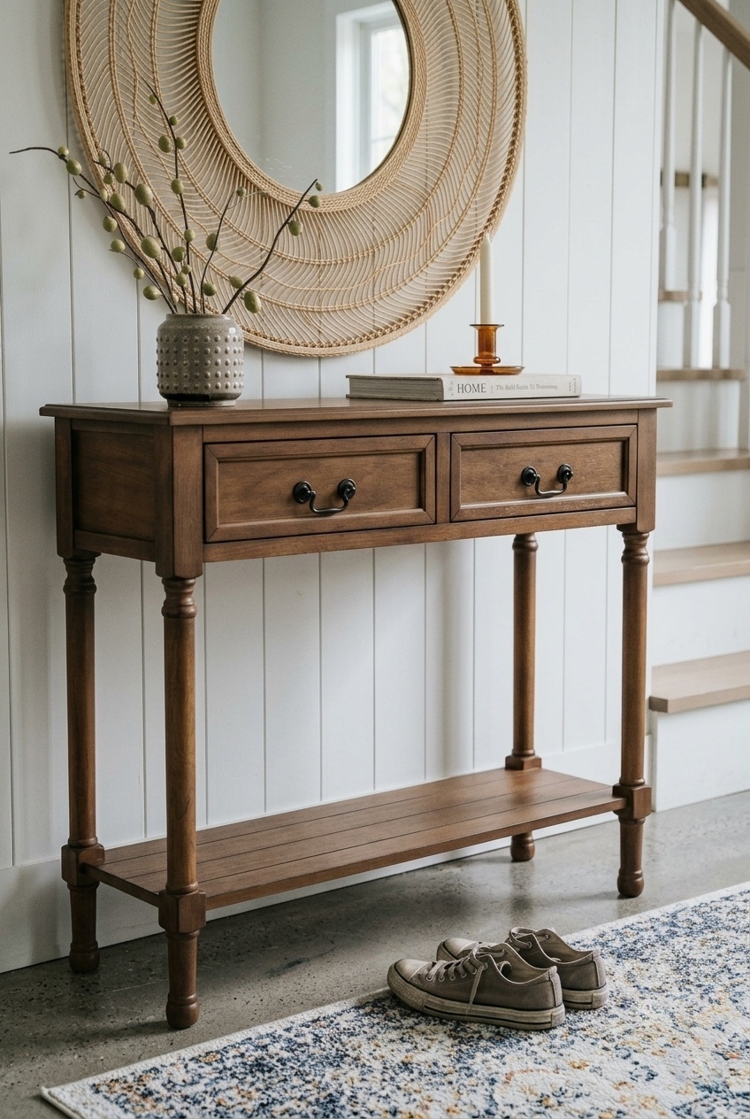The Art of Natural Neutrality: Mastering Modern Foyer Balance