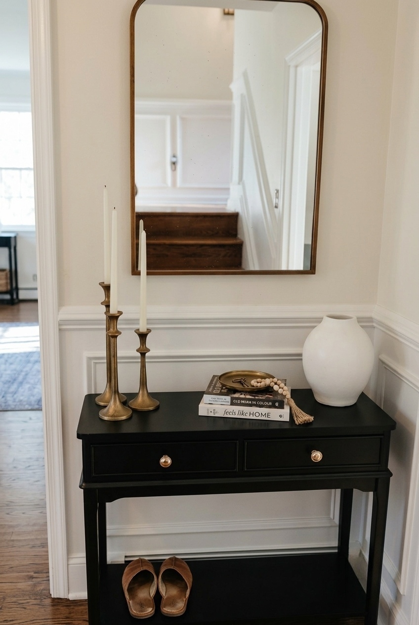 Artful Arrangements: Master Class in Alcott Hill Wood Console Table Styling