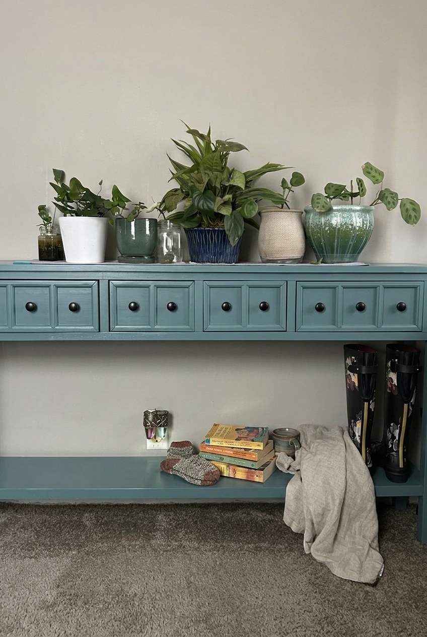 Rustic Elegance Meets Modern Function: Farmhouse Wood Console Table Ideas