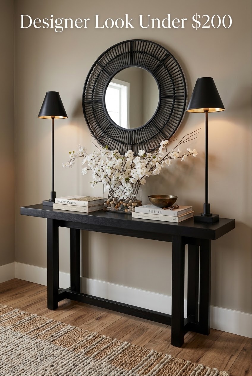 The Art of the Entryway: How to Style a Black Trestle Console Like an Interior Editor
