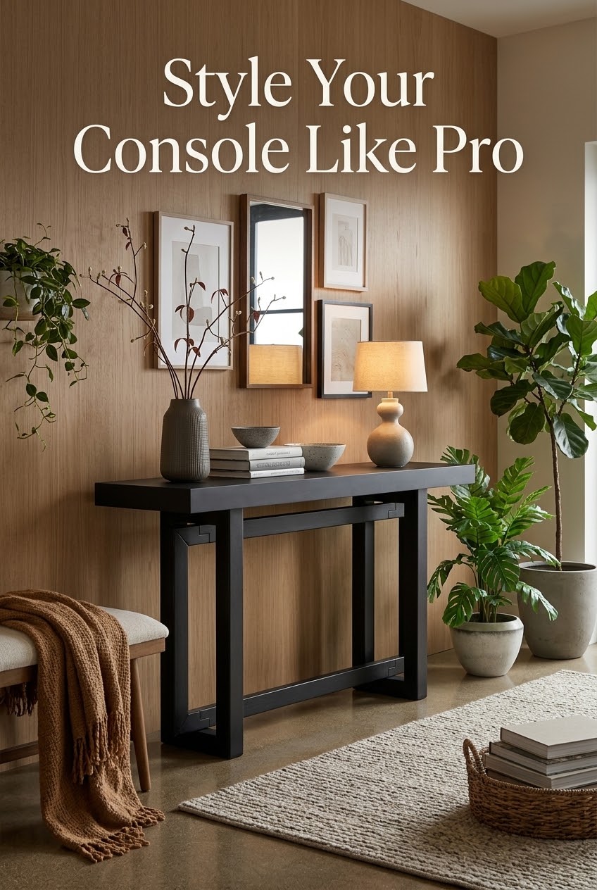 The Art of the Entryway: How to Style a Black Trestle Console Like an Interior Editor