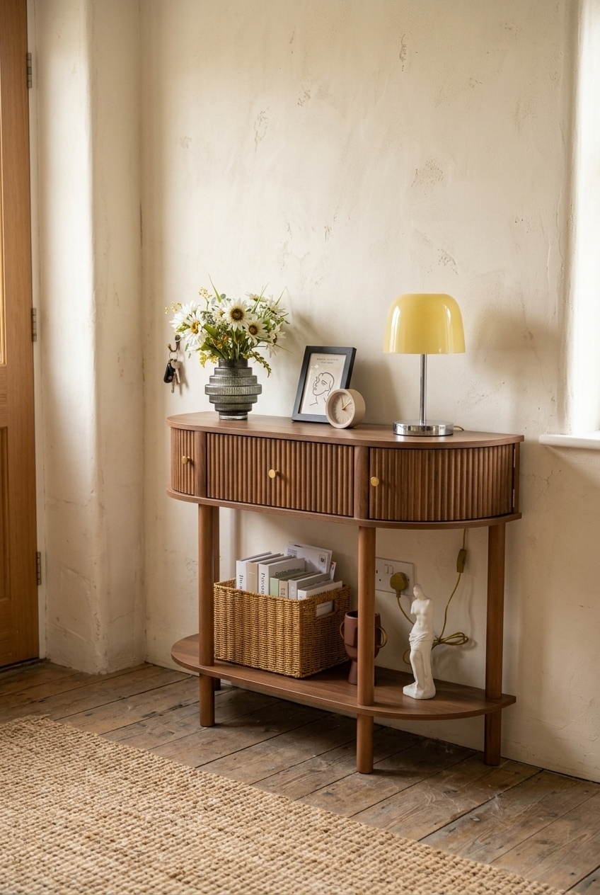 How to Style the Farmhouse Half Moon Entryway Table: Design Tips & Palette Ideas