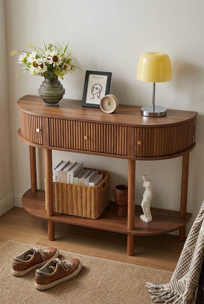 How to Style the Farmhouse Half Moon Entryway Table: Design Tips & Palette Ideas