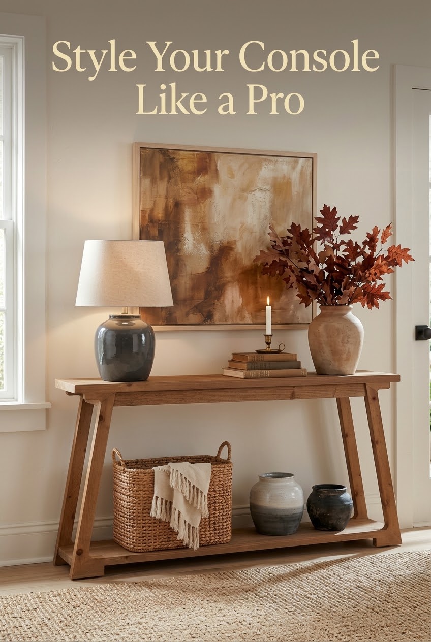 Consol Table Decor: How to Style Two-Tier Shelves Like a Pro