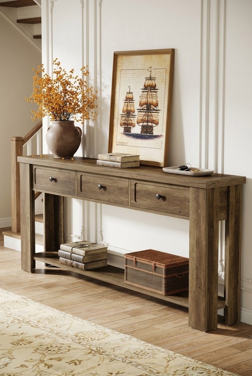 How to Style the Extra Long Narrow Entryway Table With Drawers: Design Tips & Palette Ideas