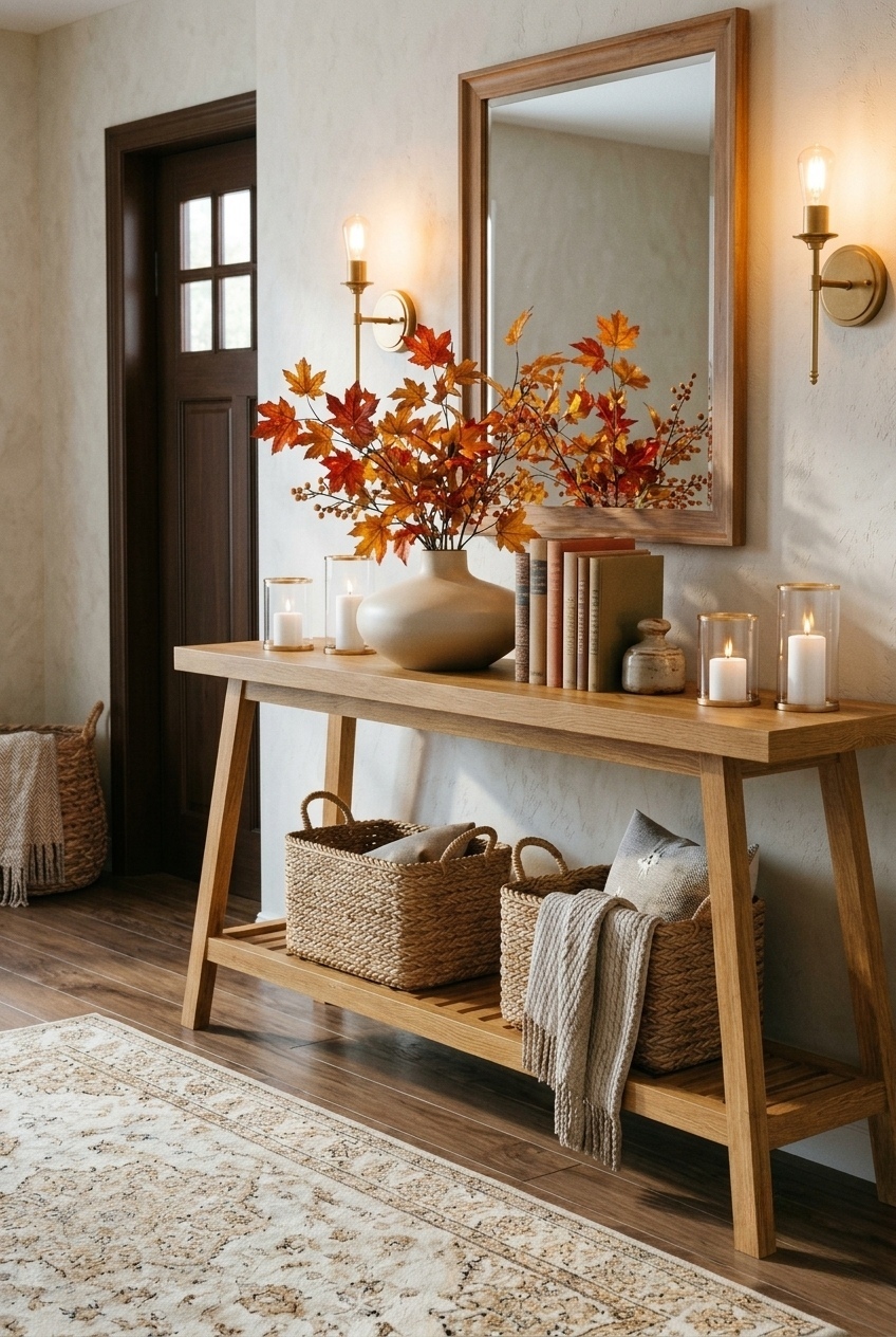 Proportion and Presence: Styling an Extended Foyer Entryway