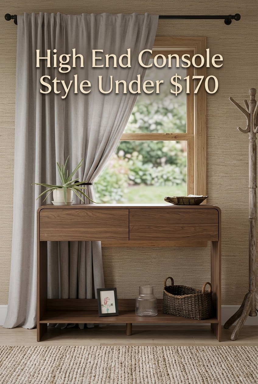 How to Style a Modern Console Table: Warm Minimalist Entryway Ideas