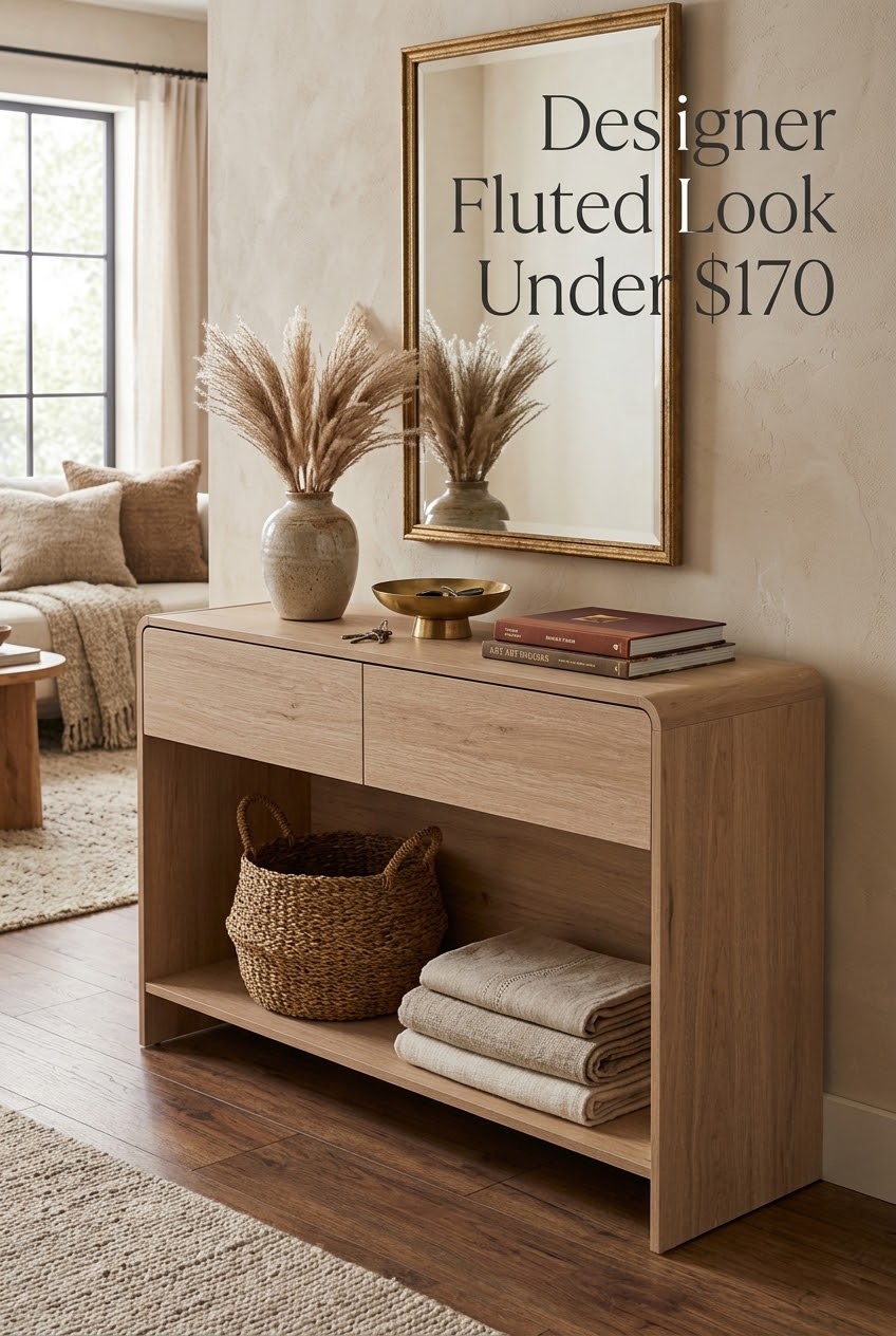 How to Style a Modern Console Table: Warm Minimalist Entryway Ideas