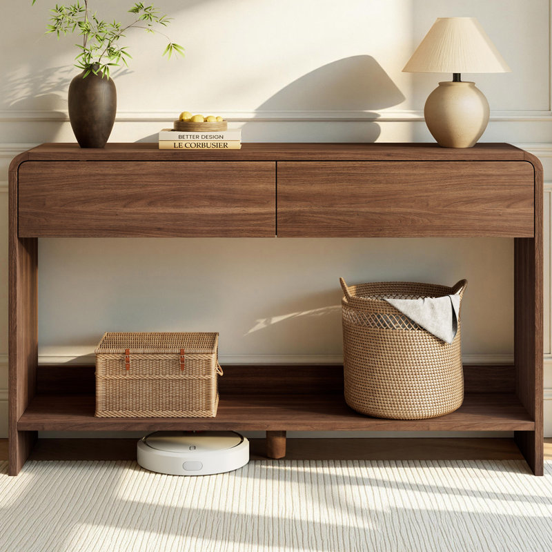 George Oliver Dulane 45 Modern Entryway Cabinet With Open Shelf Large Storage Space W118855442