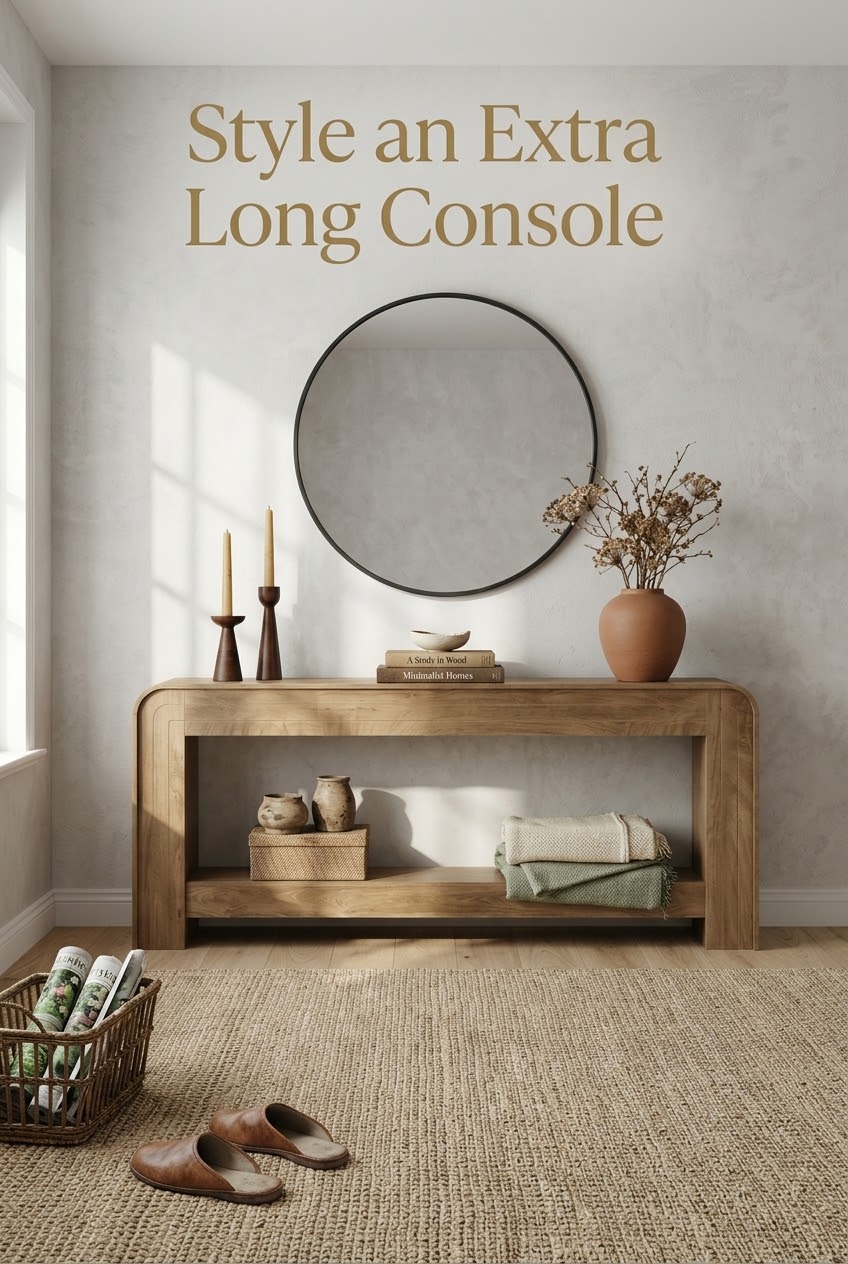 The Art of the Grand Horizon: How to Style an Extra-Long Console Table